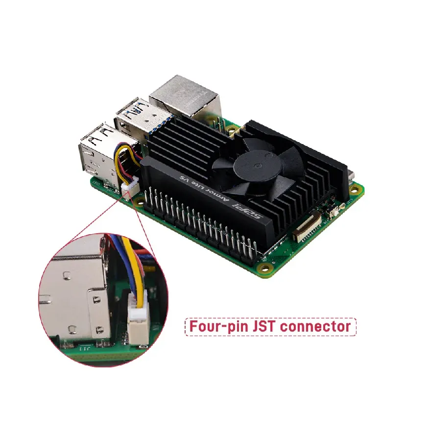 52Pi Armor Lite V5 Heatsink with Fan for Raspberry Pi 5 - Image 3