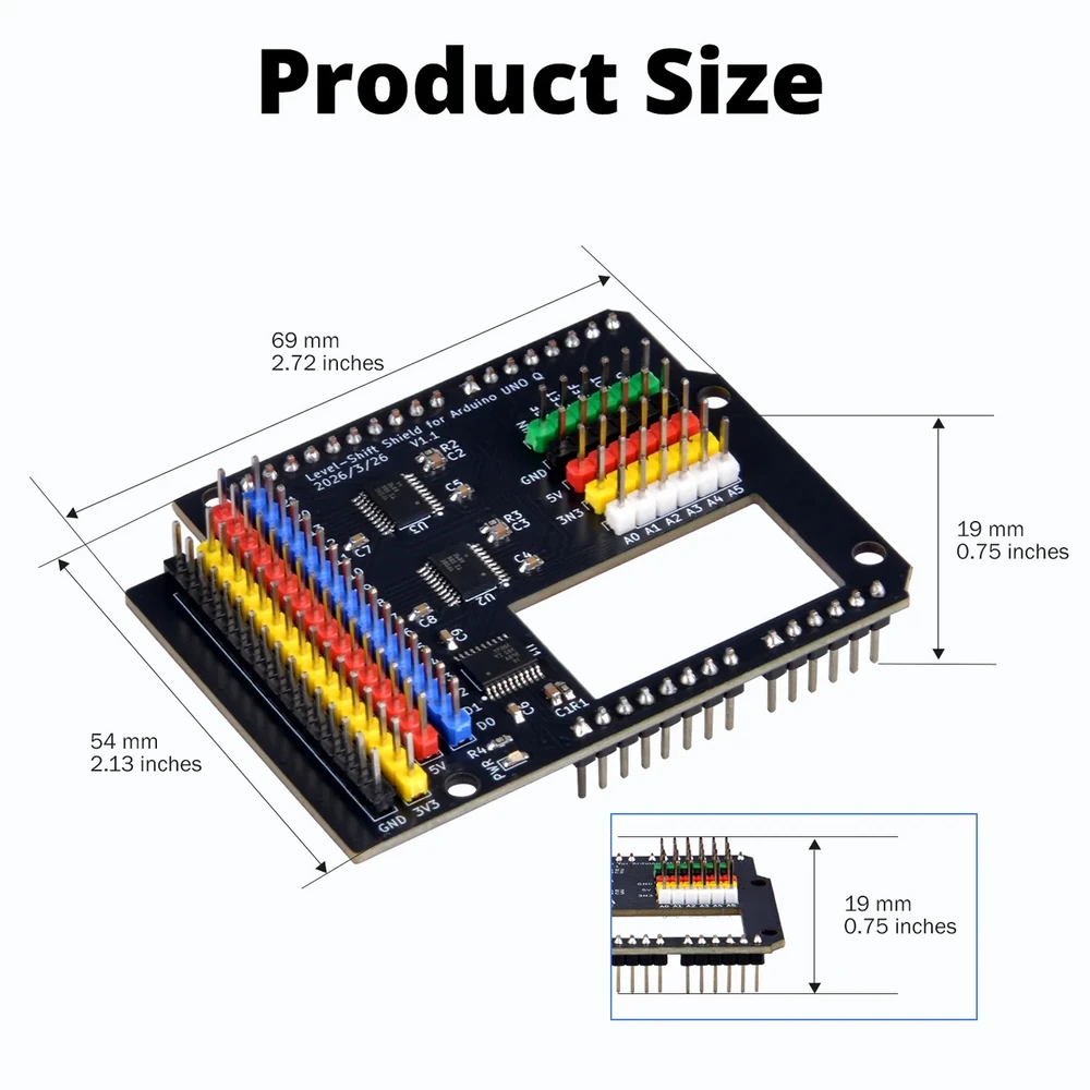 52Pi Level-Shift Shield for Arduino UNO Q - Image 2