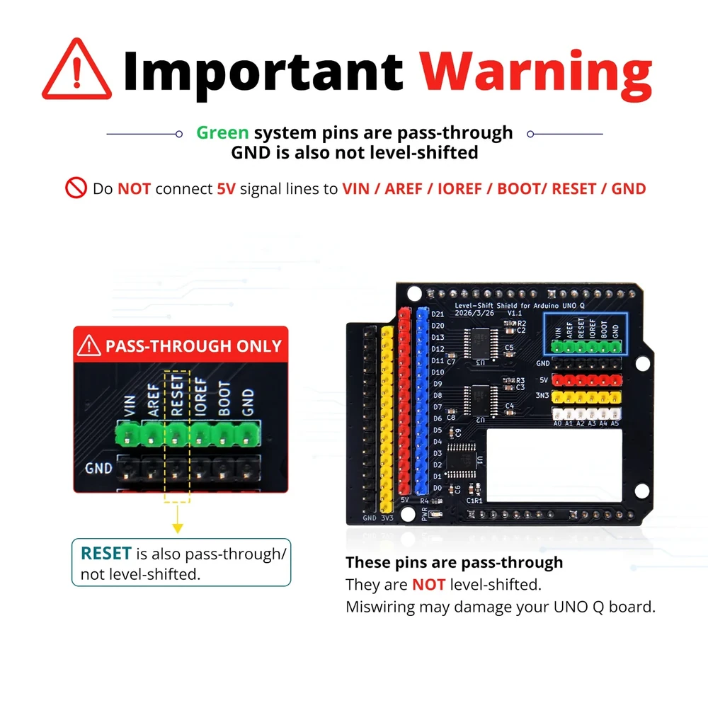 52Pi Level-Shift Shield for Arduino UNO Q - Image 3