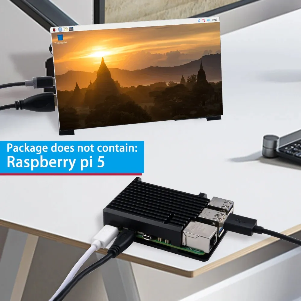 52Pi Raspberry Pi 5 Aluminum Black Passive Cooling Case - Image 6