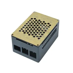 52Pi Raspberry Pi 5 Aluminum Brick Case w/ Fan & Heatsink