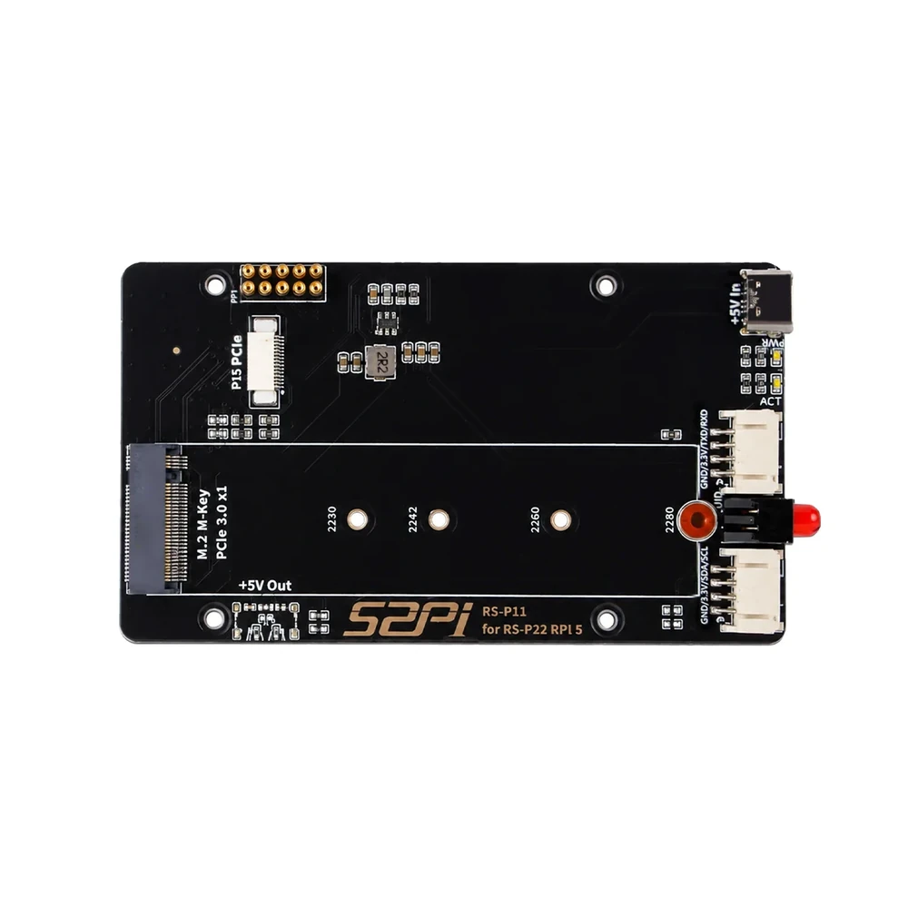 52Pi RS-P11 PCIe NVMe Expansion Board for Raspberry Pi 5
