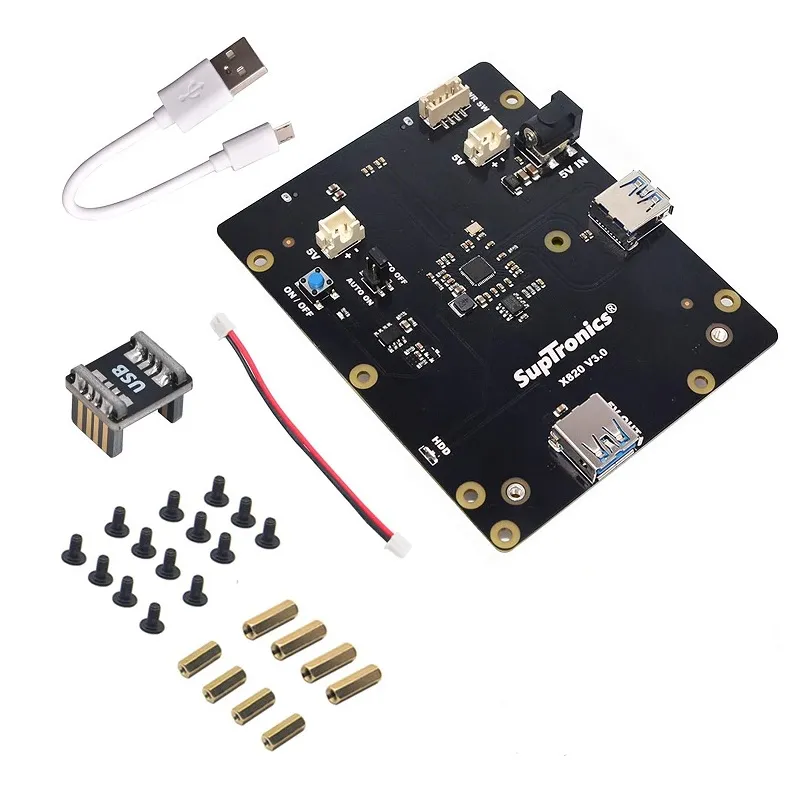 52Pi X820 V3.0 2.5" SATA HDD/SSD Shield for Raspberry Pi - Image 2