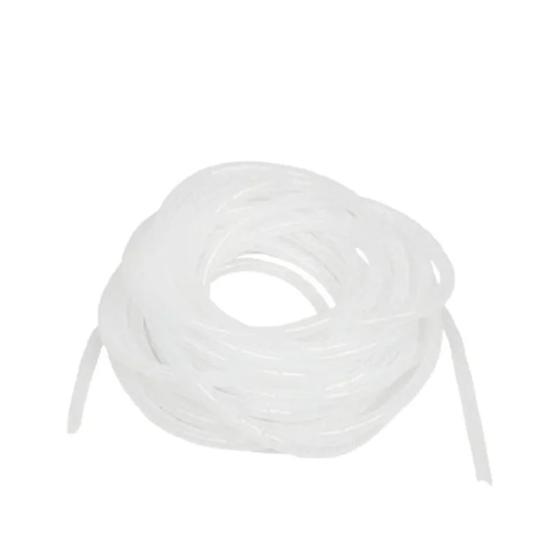 8mm White Spiral Cable Wrap (10M)