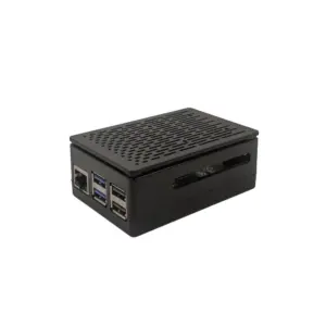 ABS Striped Case with 4010 PWM Fan & Heatsink for Pi 5