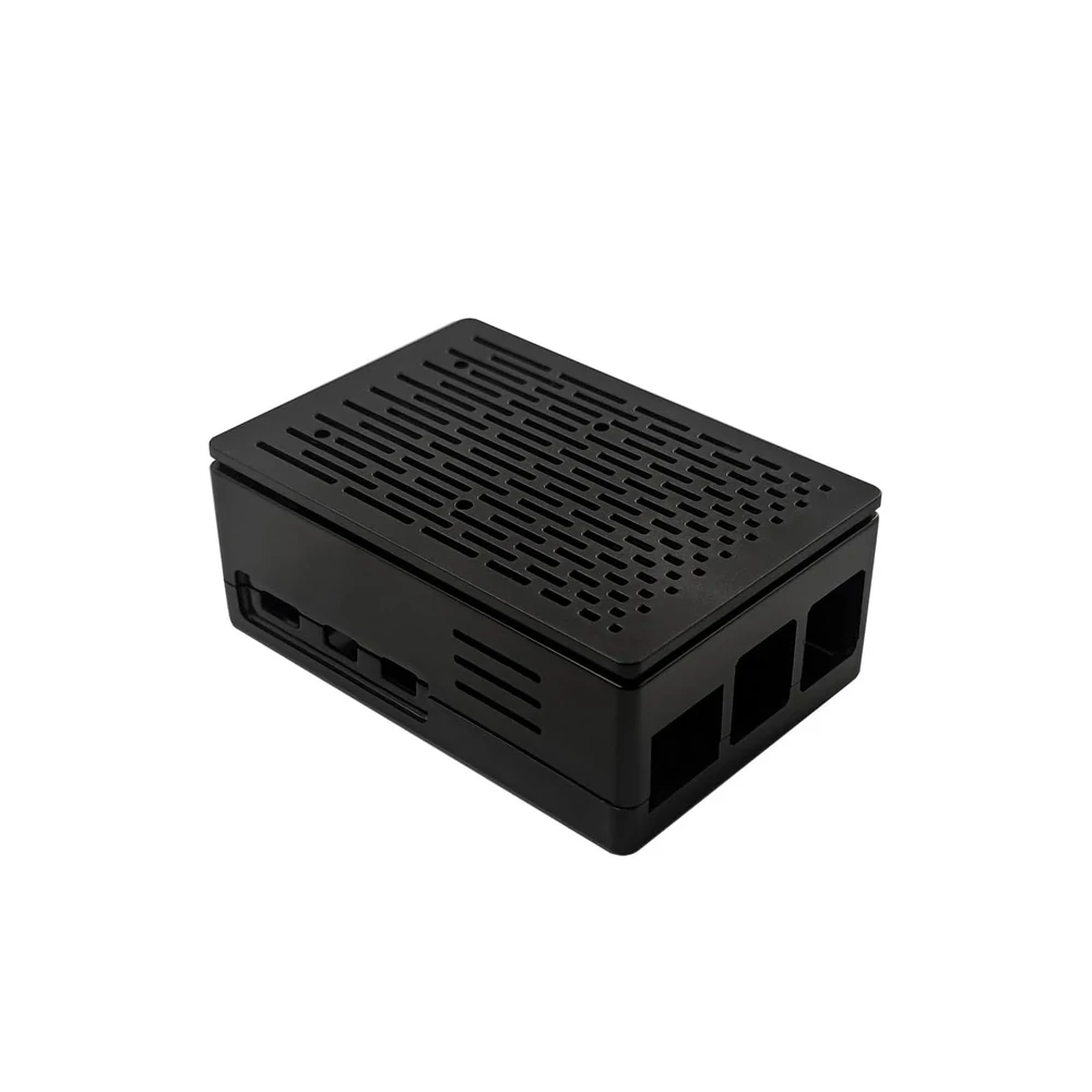 ABS Striped Case with 4010 PWM Fan & Heatsink for Pi 5 - Image 2