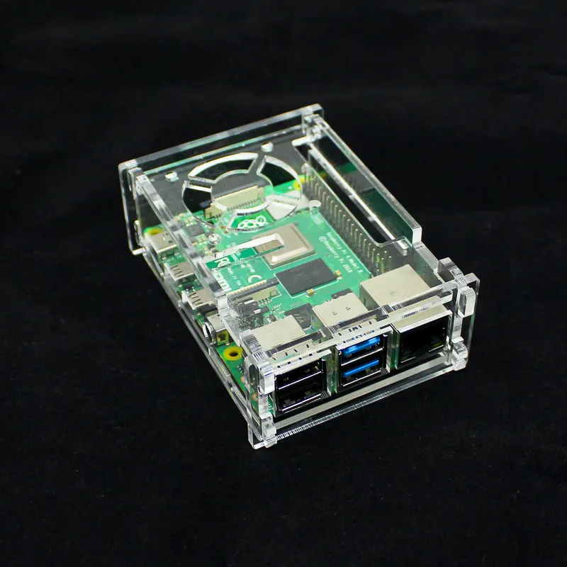 Acrylic Case for Raspberry Pi 4 Model B w/ Fan Slot - Image 7