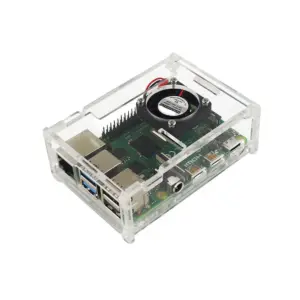 Acrylic Case for Raspberry Pi 4B (Fan Slot)