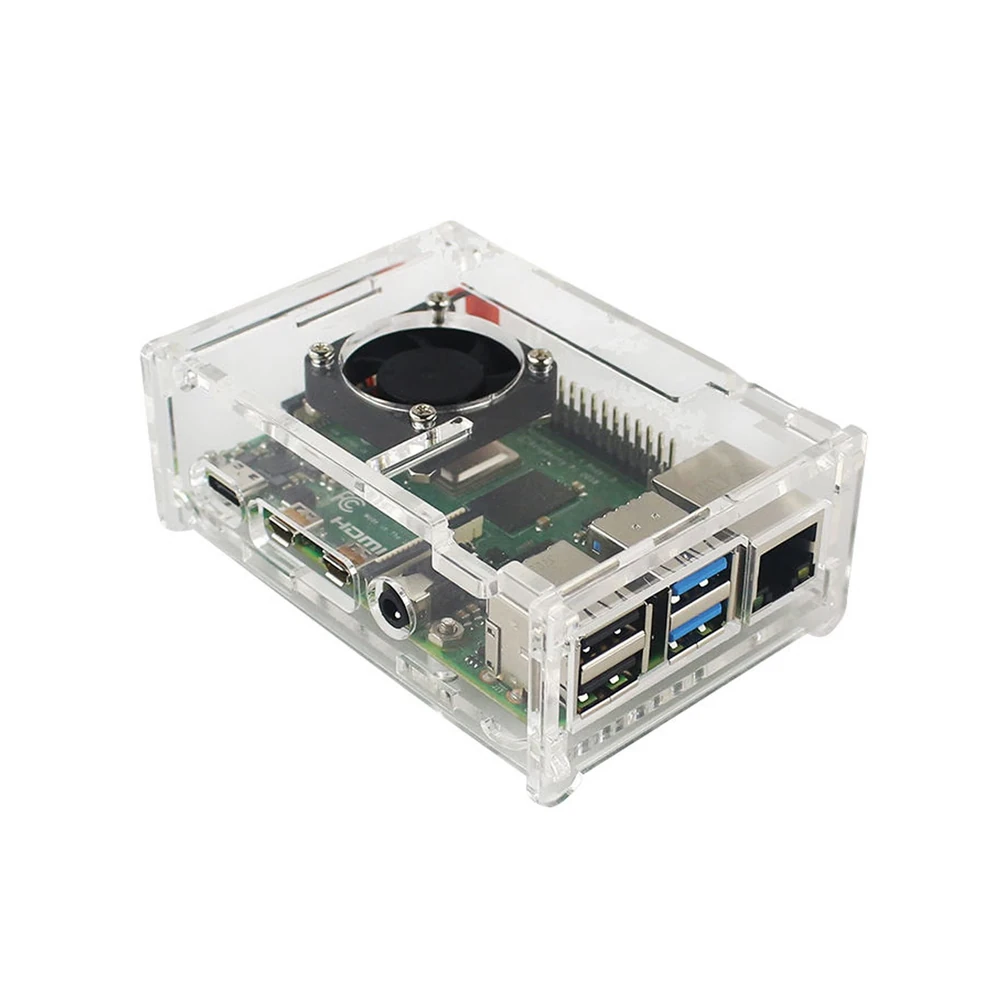 Acrylic Case for Raspberry Pi 4B (Fan Slot) - Image 2