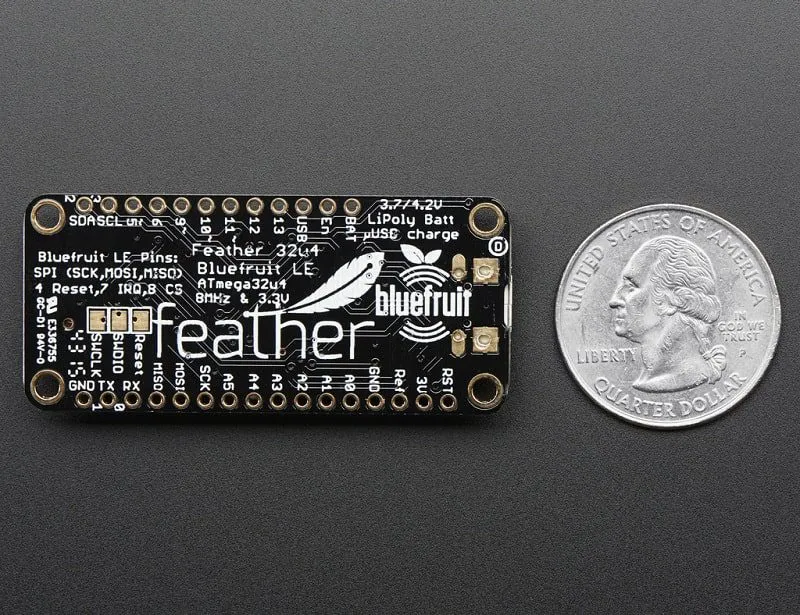 Adafruit Feather 32u4 Bluefruit LE MCU Dev Board - Image 3