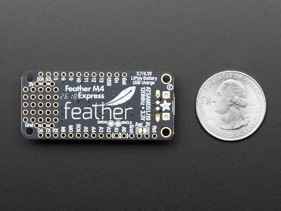 Adafruit Feather M4 Express - ATSAMD51 Cortex M4 - Image 3