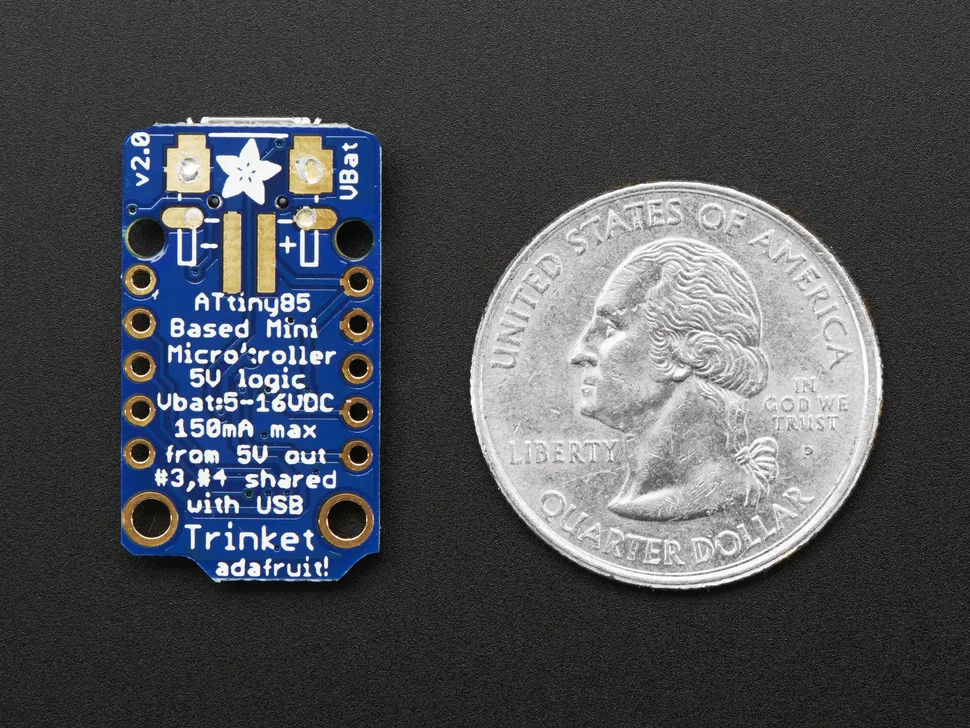 Adafruit Trinket 5V 16MHz ATtiny85 Microcontroller - Image 4