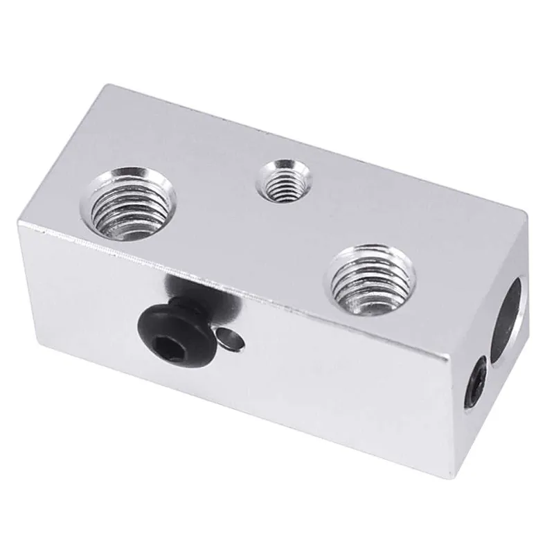 Aluminum Dual Heater Block 2-in-1 Out for 1.75mm Filament - Image 2