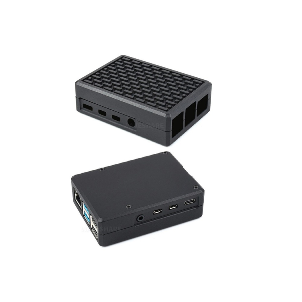 Aluminum Grid Grooved Case for Raspberry Pi 4 - Image 2