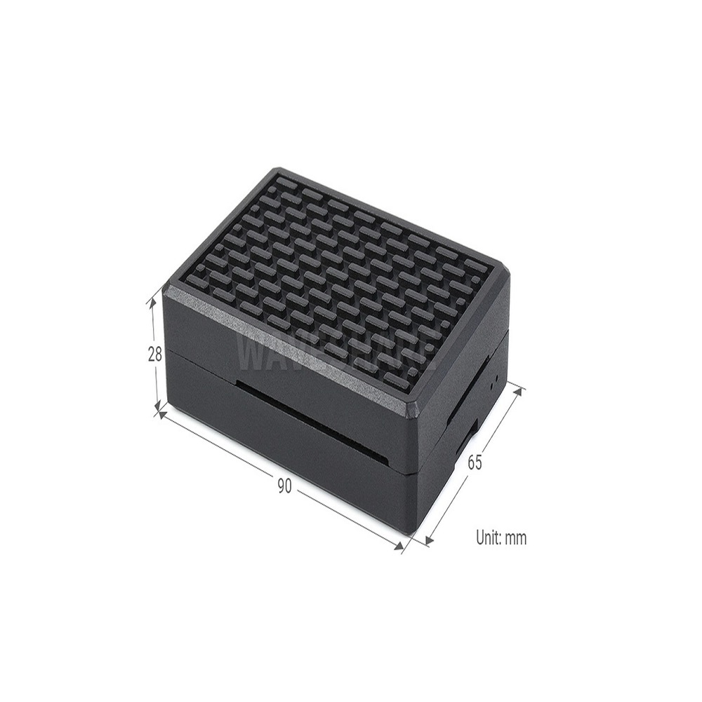 Aluminum Grid Grooved Case for Raspberry Pi 4 - Image 4