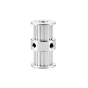 Aluminum GT2 20T Double Head Timing Pulley 5mm Bore