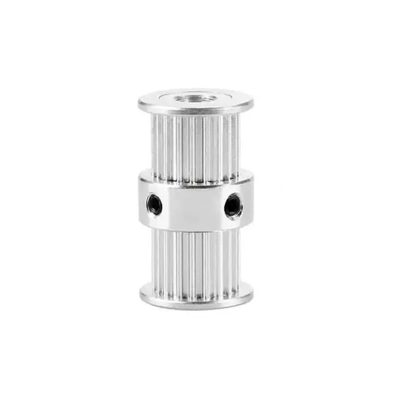 Aluminum GT2 20T Double Head Timing Pulley 5mm Bore
