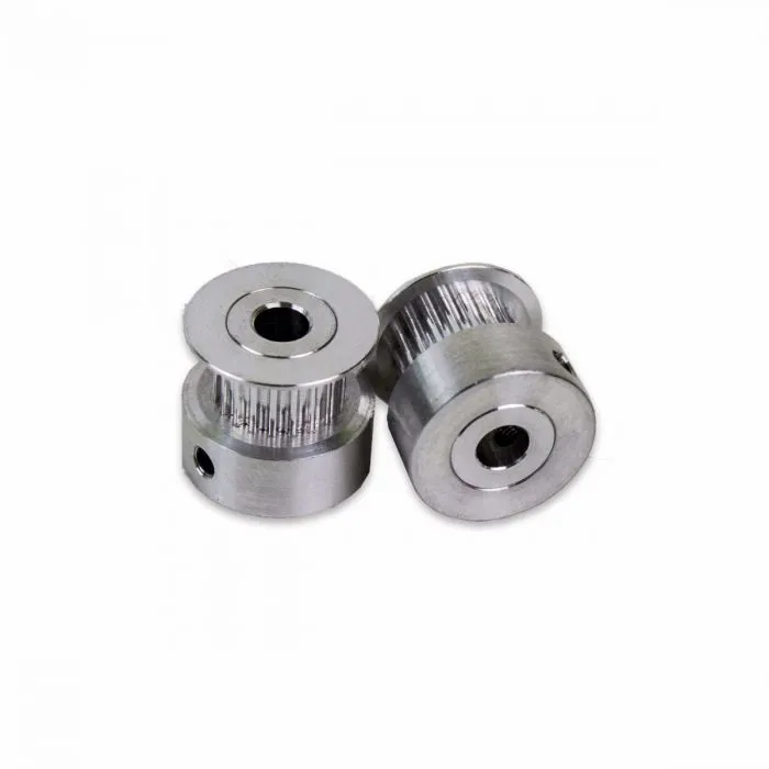 Aluminum GT2 Timing Pulley, 20 Tooth, 5mm Bore (2-Pack) - Image 3