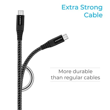 Ambrane 3A Fast Charging Braided Micro USB Cable - Image 4
