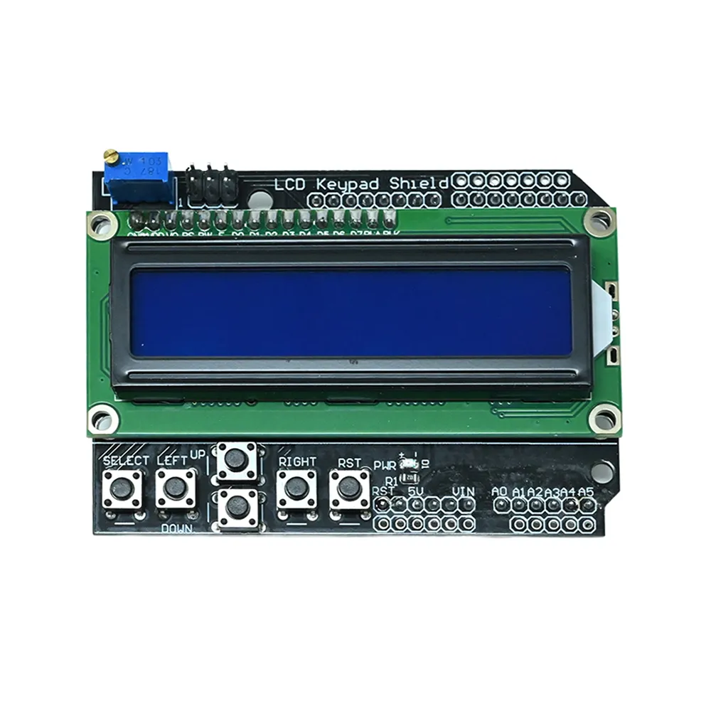Arduino 1602 LCD Keypad Shield - Blue Backlight