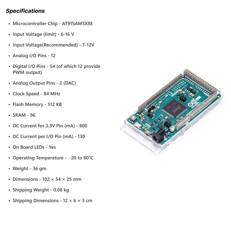 Arduino Due Development Board A000062 - Image 6