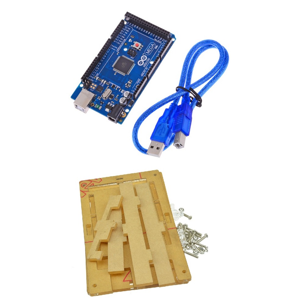 Arduino Mega 2560 ATmega2560-16AU w/ Cable & Case - Image 5