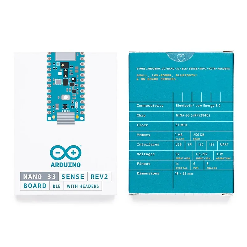 Arduino Nano 33 BLE Sense w/ Headers - Rev 2 (ABX00070) - Image 6