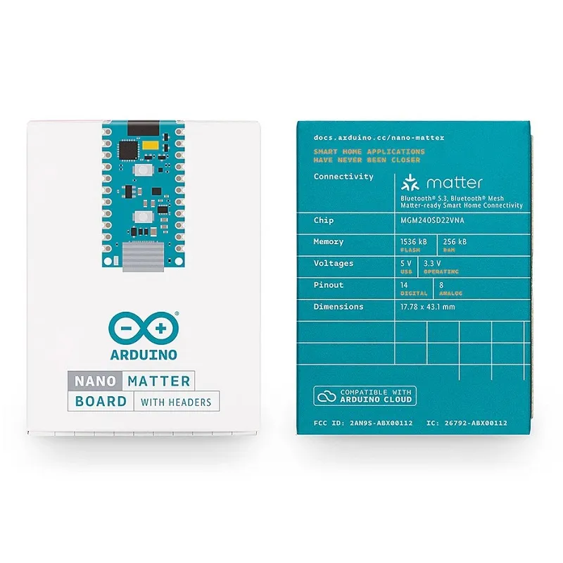 Arduino Nano Matter with Headers ABX00137 - Image 7