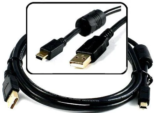 Arduino Nano USB A to Mini B Gold-Plated Cable - Image 2