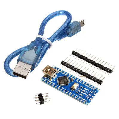 Arduino Nano V3.0 CH340 Dev Board (Unsoldered) w/ USB Cable - Image 2