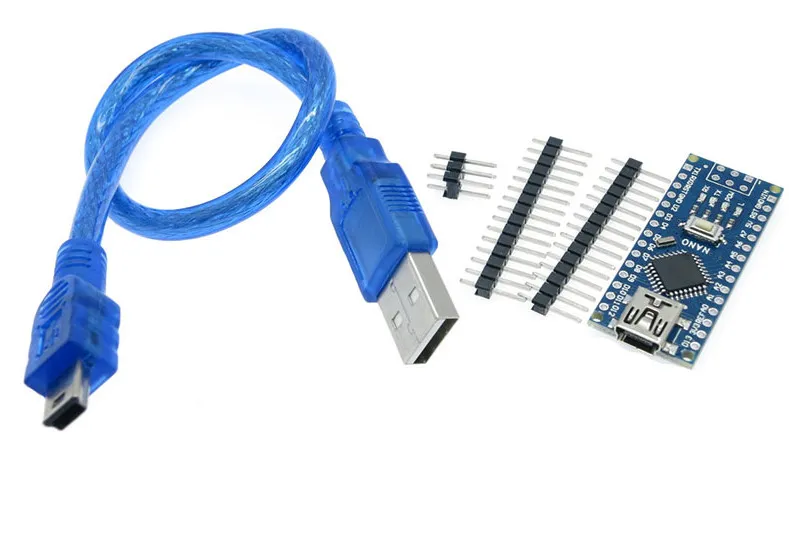 Arduino Nano V3.0 CH340 Dev Board (Unsoldered) w/ USB Cable - Image 4