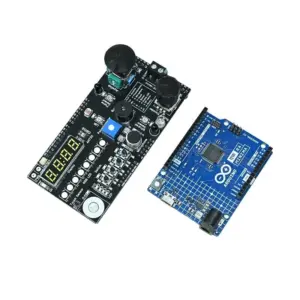 Arduino UNO R4 Minima with SmartElex Bharat Explorer Shield