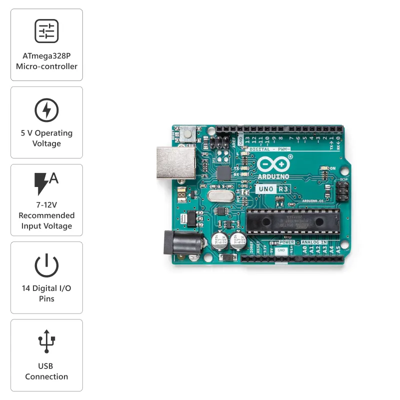 Arduino Uno Rev3 Development Board (A000066) - Image 4