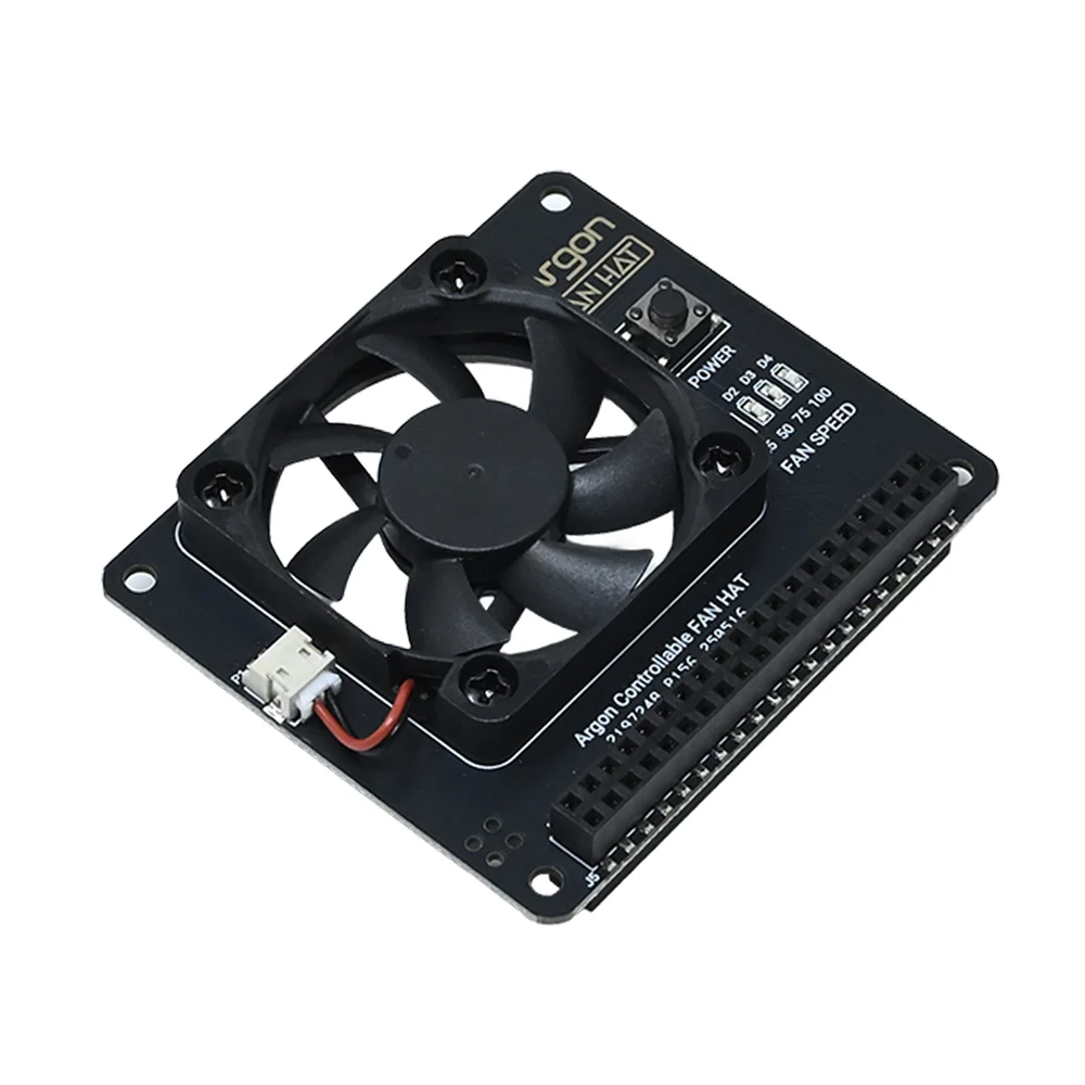 Argon Fan HAT for Raspberry Pi 4/3B+/3B w/ 40mm Fan