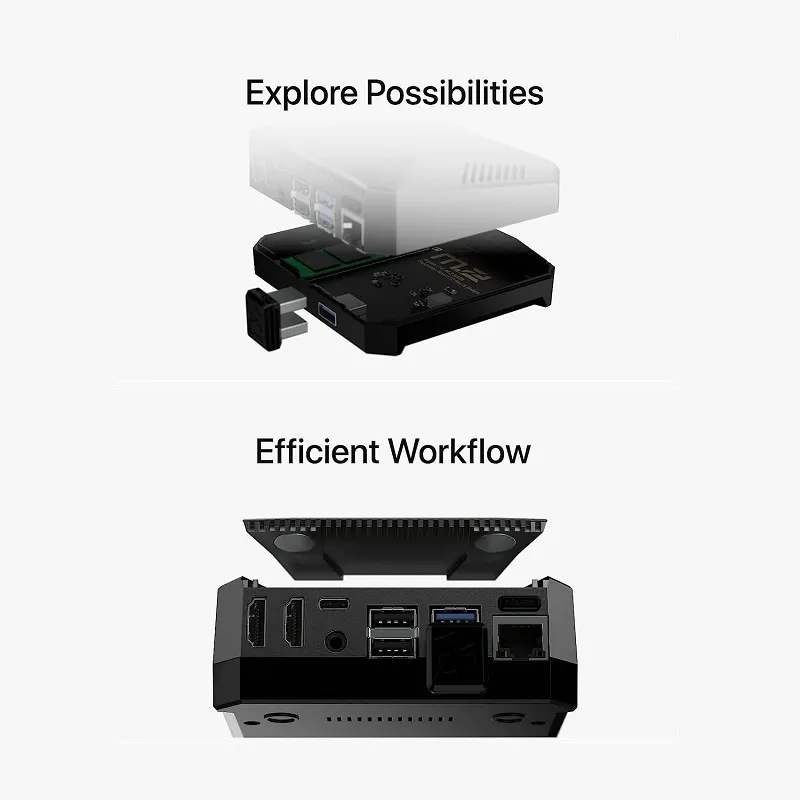 Argon ONE M.2 SATA Case for Raspberry Pi 4 - Image 3