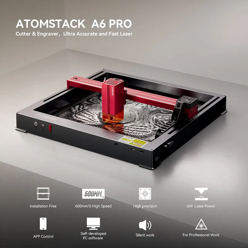 ATOMSTACK A6 Pro 6W Optical Laser Engraver & Cutter - Image 2