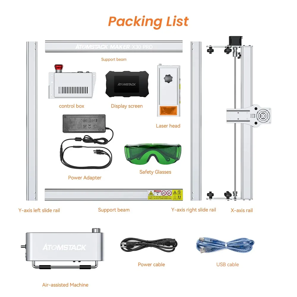 ATOMSTACK X30 Pro 33W Laser Engraver & Cutter - Image 3