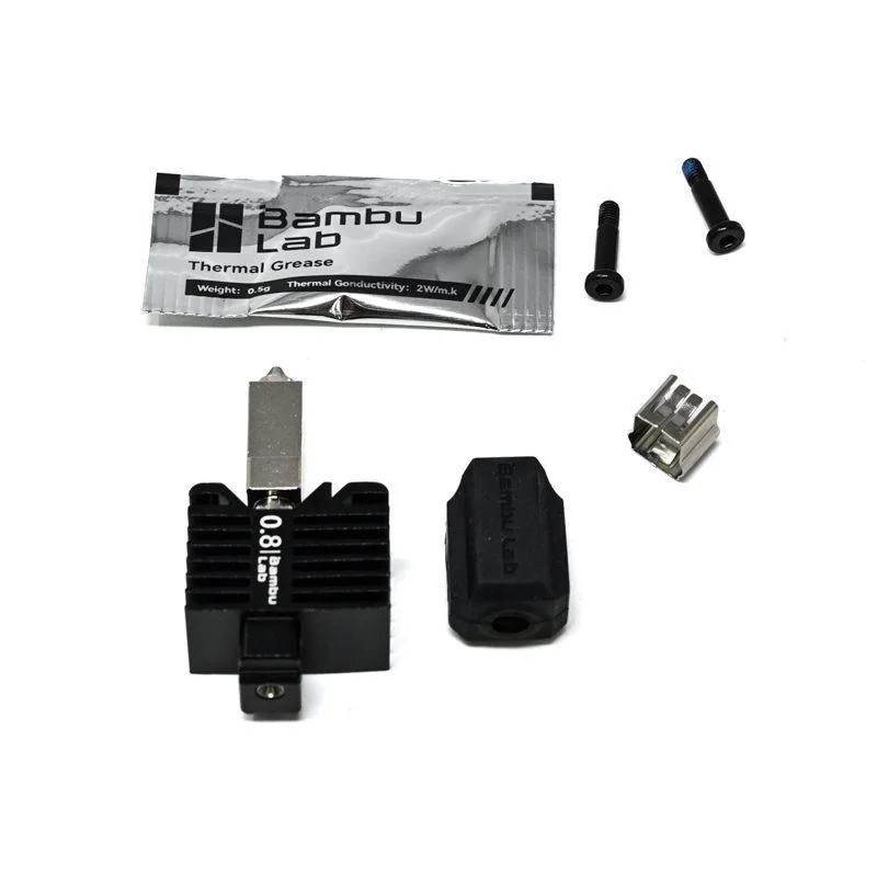 Bambu Lab Hotend with hardened steel nozzle-0.8 mm for P1P,P1S,X1C - Image 3