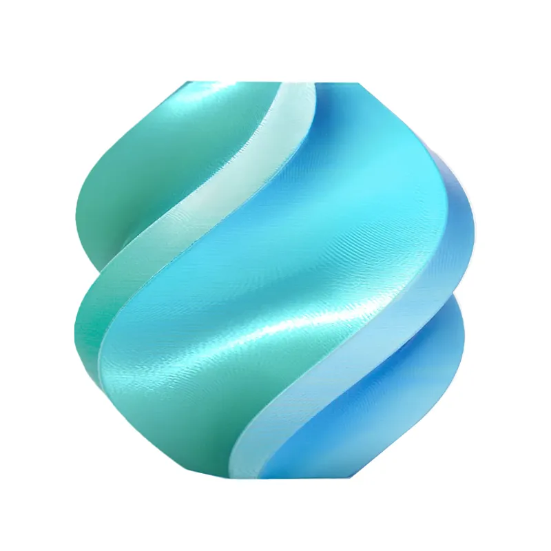 Bambu Lab PLA Silk Blue Hawaii 1.75mm Filament - Image 2