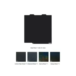 Bambu Lap 3D Effect Sheets Combo with Plate for A1,P1S,P1P,X1,X1C,X1E
