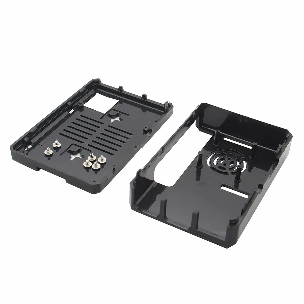 Black ABS Case for Raspberry Pi 3/3+ with Fan Slot - Image 5