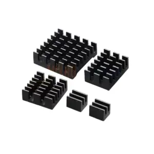 Black Aluminum Heat Sink Set for Raspberry Pi 5
