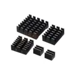 Black Aluminum Heat Sink Set for Raspberry Pi 5