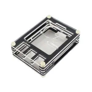Black Transparent 9-Layer Acrylic Case for Raspberry Pi 4B