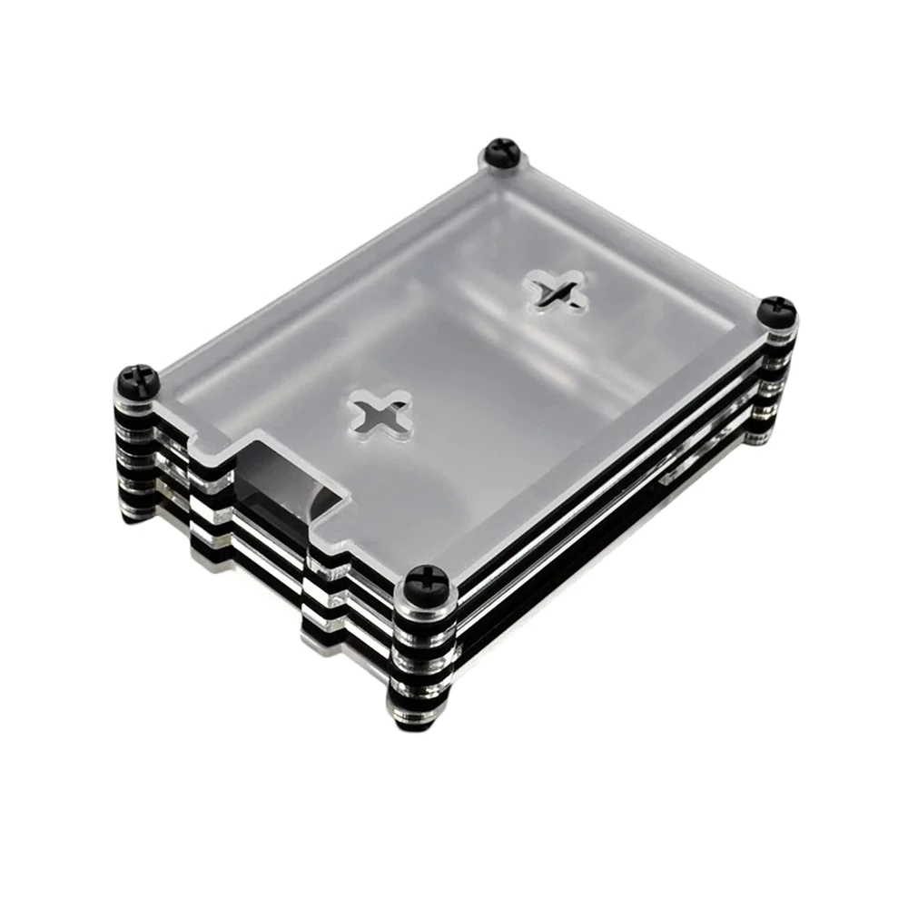 Black Transparent 9-Layer Acrylic Case for Raspberry Pi 4B - Image 2