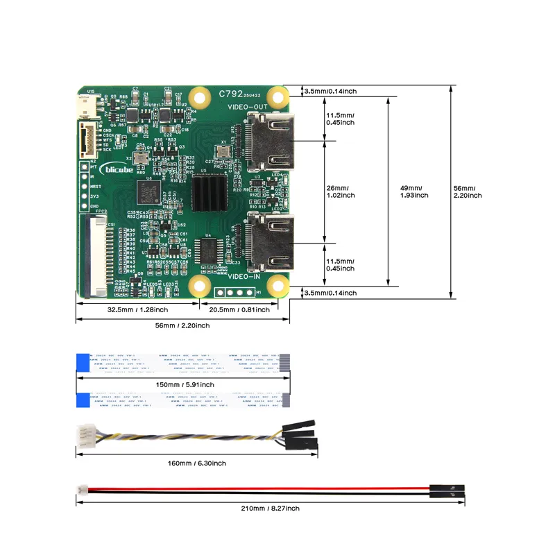Blicube C792 HDMI to CSI-2 Video Loopback Module - Image 4