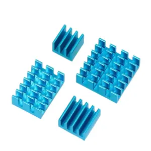 Blue Aluminum Heat Sink Set for Raspberry Pi 4B