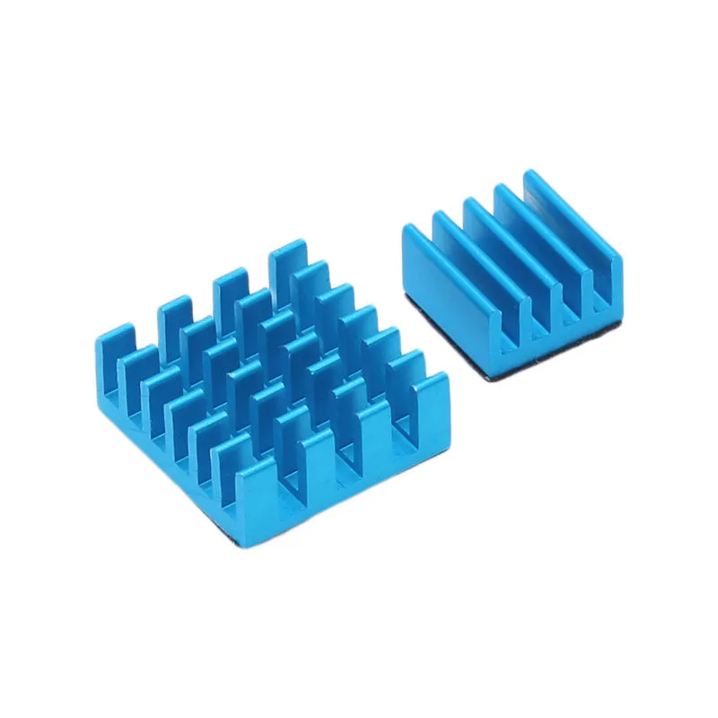 Blue Aluminum Heatsink Set for Raspberry Pi - Image 2