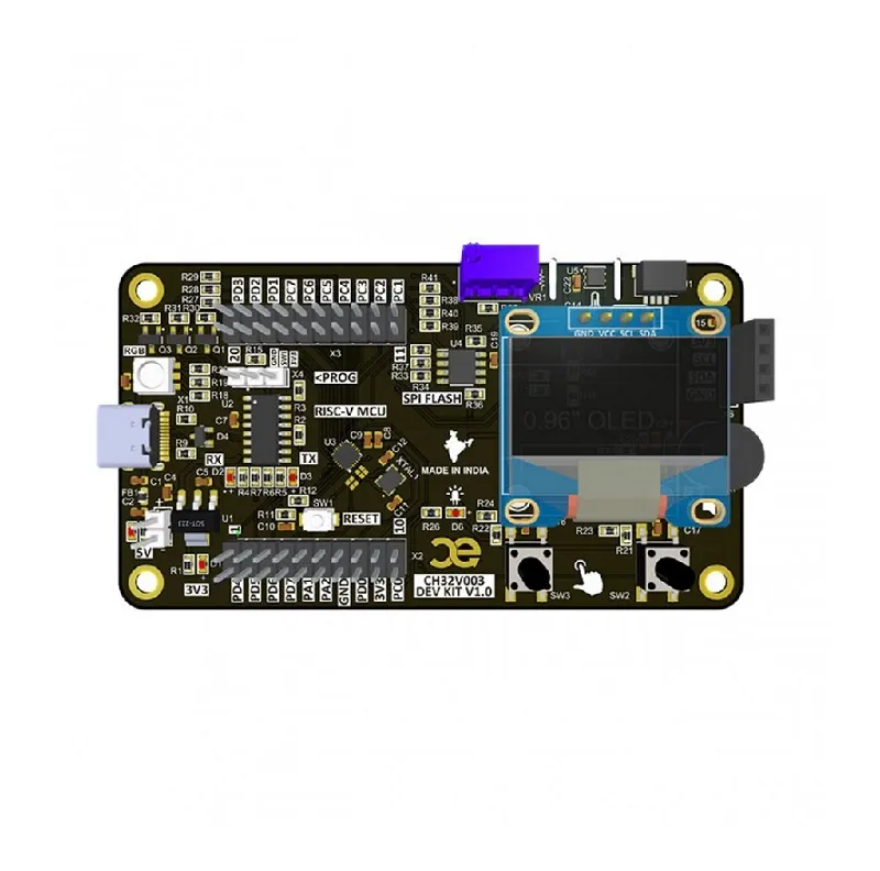 CAPUF CH32V003 Board with 0.96″ OLED - Image 2