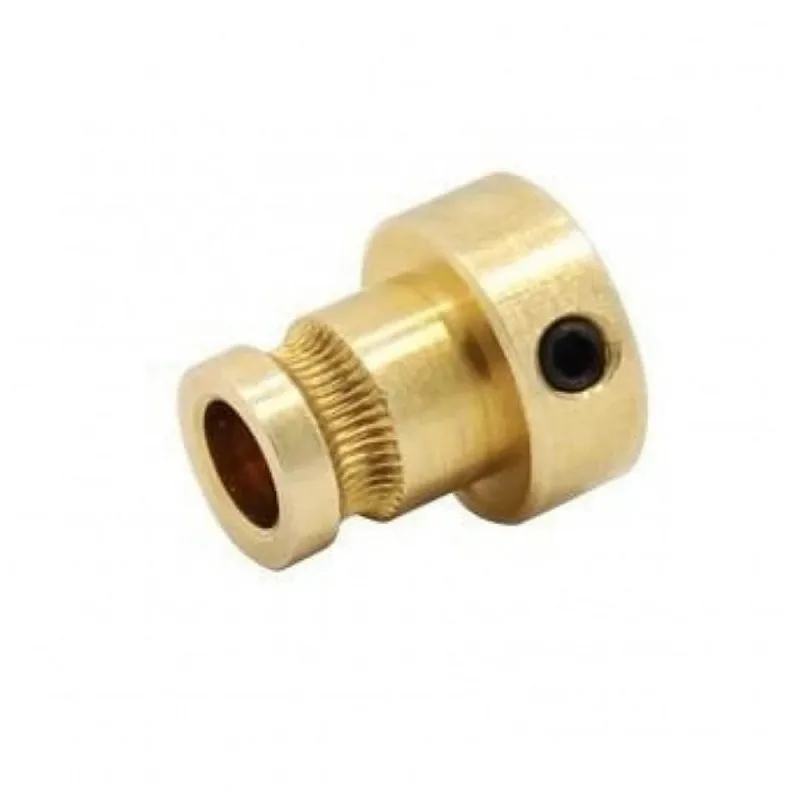 Copper Extruder Drive Gear - 5mm Bore, 3.0mm Filament